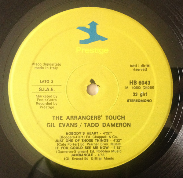Gil Evans And Tadd Dameron - The Arrangers' Touch | Prestige (HB 6043) - 4