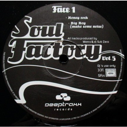 Wems & DJ Sub Zero - Soul Factory Vol. 5 | Deeptraxx Records (SF05) - 2