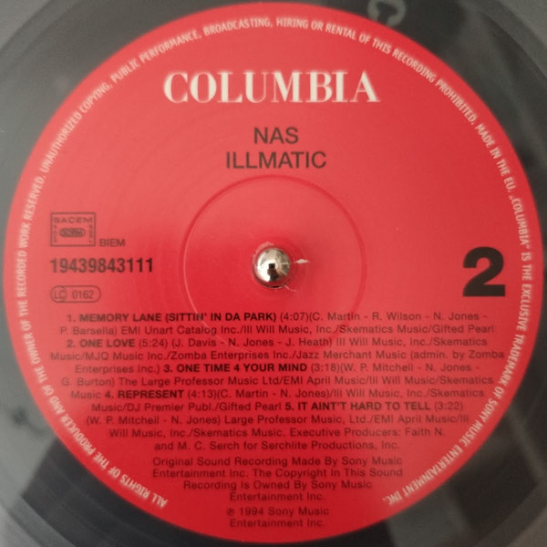 Nas - Illmatic | Columbia (19439843111) - 3