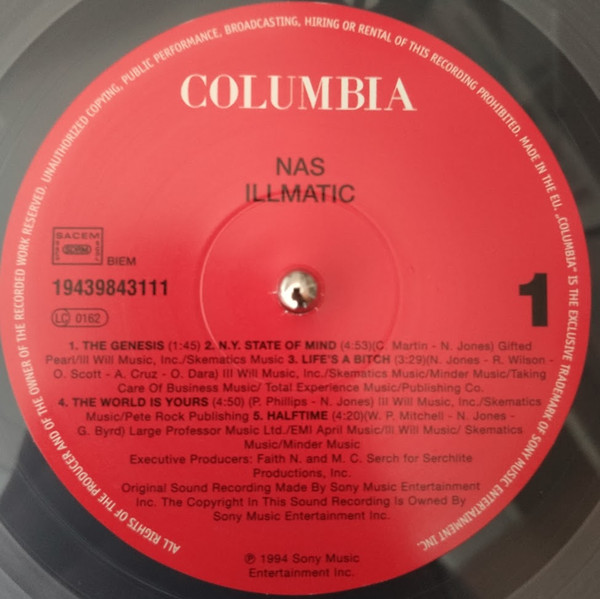 Nas - Illmatic | Columbia (19439843111) - 2