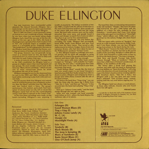 Duke Ellington - From Meadowbrook To Manhattan | Jazz Bird (JAZ-2009) - 2 Duke Ellington - From Meadowbrook To Manhattan | Jazz Bird (JAZ-2009) - 2