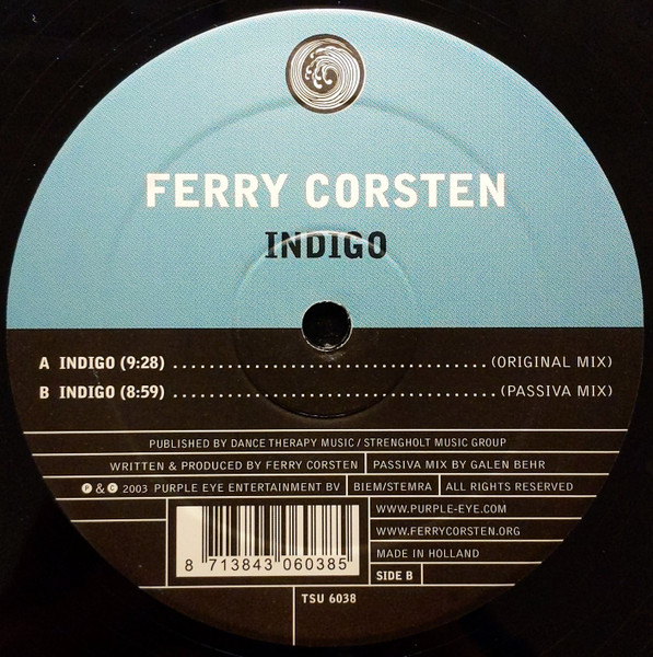 Ferry Corsten - Indigo | Tsunami (TSU 6038)
