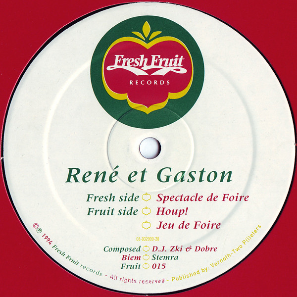 René Et Gaston - Spectacle De Foire | Fresh Fruit Records (Fruit 015)