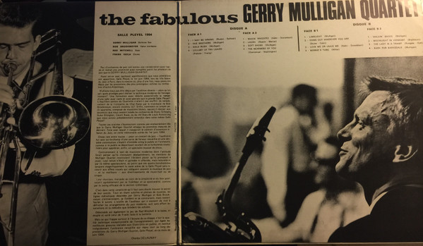 Gerry Mulligan Quartet - The Fabulous Gerry Mulligan Quartet - Salle Playel ,1954 | Cetra (DPU 32) - 3