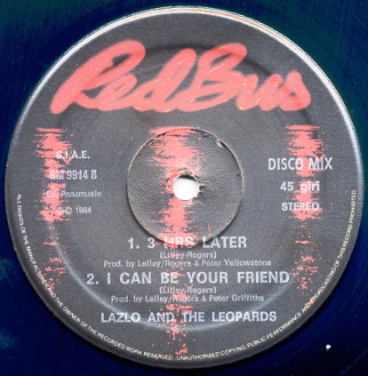 Lazlo And The Leopards - I Can Be Your Friend | Red Bus Records (RM 9914) - main