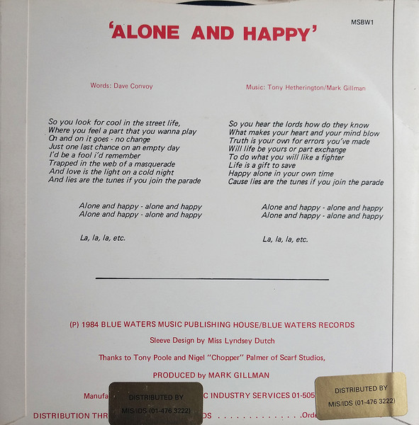 Spirit Level - Alone And Happy | Blue Waters Records (MSBW 1) - 2