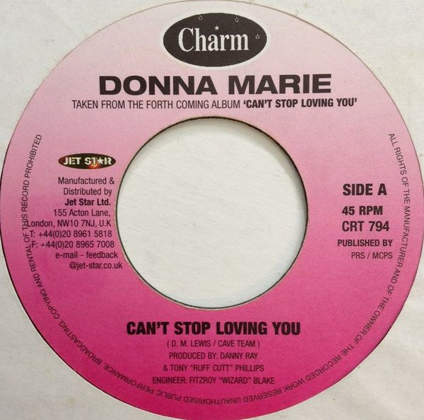 Donna Marie - Can't Stop Loving You | Charm (CRT 794) - main Donna Marie - Can't Stop Loving You | Charm (CRT 794) - main