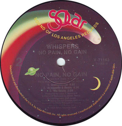 The Whispers - No Pain, No Gain | Solar (V-71163) - 2 The Whispers - No Pain, No Gain | Solar (V-71163) - 2