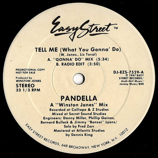 Pandella - Tell Me (What You Gonna' Do) | Easy Street Records (DJ-EZS-7529)