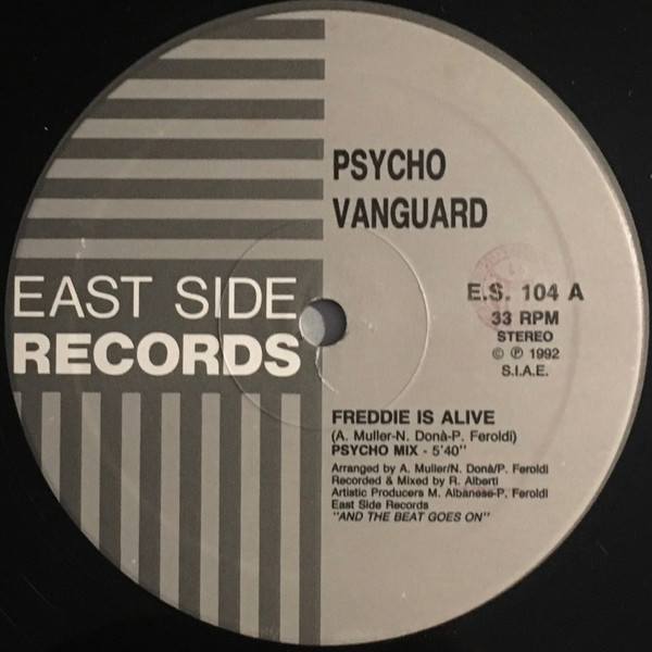 Psycho Vanguard - Freddie Is Alive | East Side Records (E.S. 104) - main