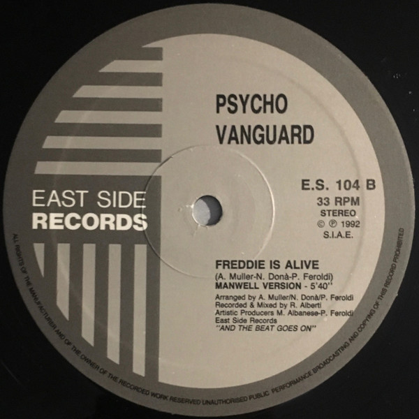 Psycho Vanguard - Freddie Is Alive | East Side Records (E.S. 104) - 2