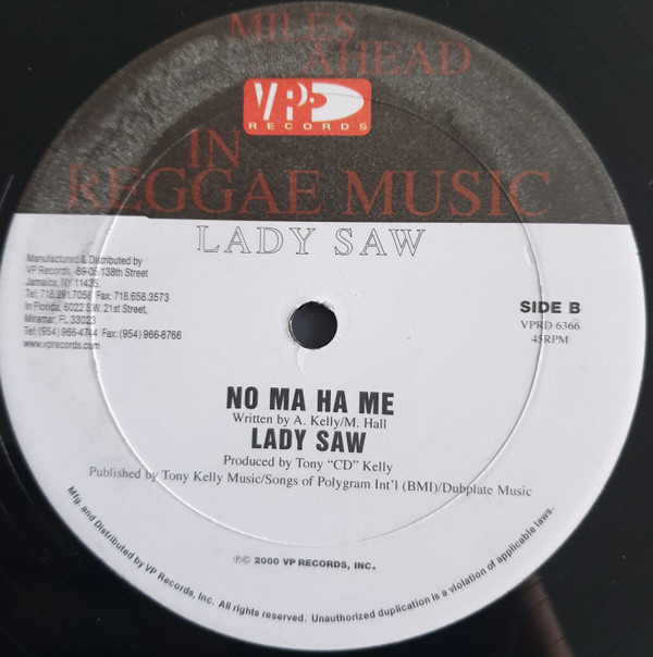 Sasha / Lady Saw - Dat Sexy Body / No Ma Ha Me | VP Records (VPRD 6366)