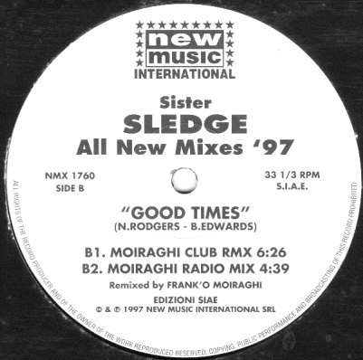 Sister Sledge - All New Mixes '97 | New Music International (NMX 1760) - 3