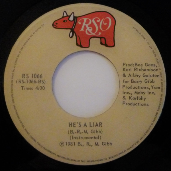 Bee Gees - He's A Liar | RSO (RS 1066) - 4