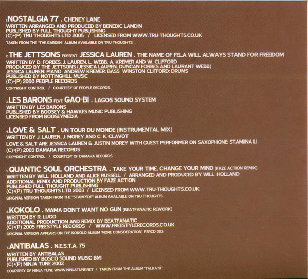 Various - Feel The Beat: Afro Funk | Big Sur Recordings (bs cd 010) - 3 Various - Feel The Beat: Afro Funk | Big Sur Recordings (bs cd 010) - 3