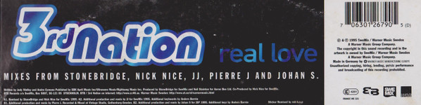 3rd Nation - Real Love (Mixes) | WEA (0630-12679-0)