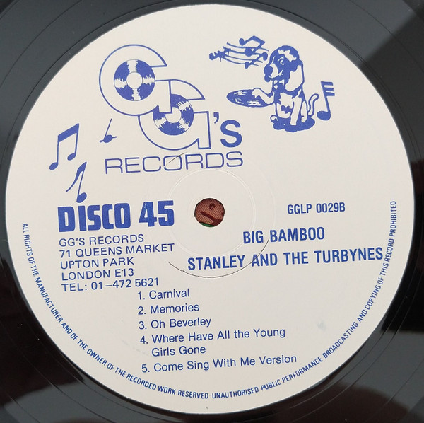Stanley And The Turbines - Big Bamboo | GG's Records (GG 0029) - 4 Stanley And The Turbines - Big Bamboo | GG's Records (GG 0029) - 4