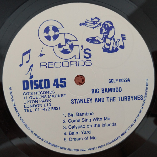 Stanley And The Turbines - Big Bamboo | GG's Records (GG 0029) - 3 Stanley And The Turbines - Big Bamboo | GG's Records (GG 0029) - 3