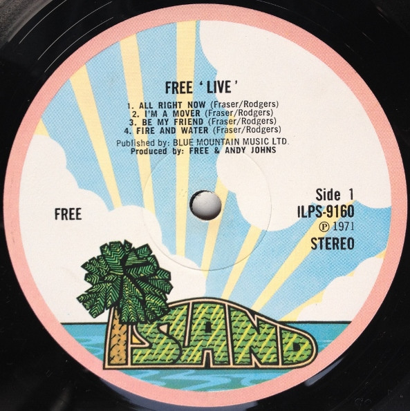 Free - Free Live | Island Records (ILPS 9160) - 3
