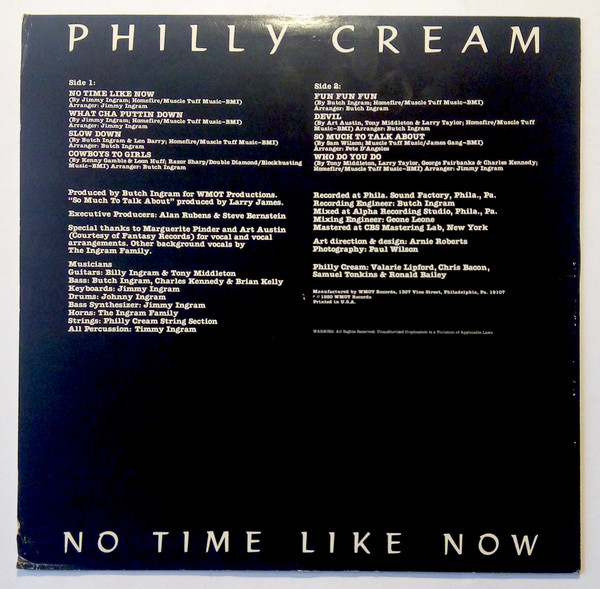 Philly Cream - No Time Like Now | WMOT Records (JW36840) - 2