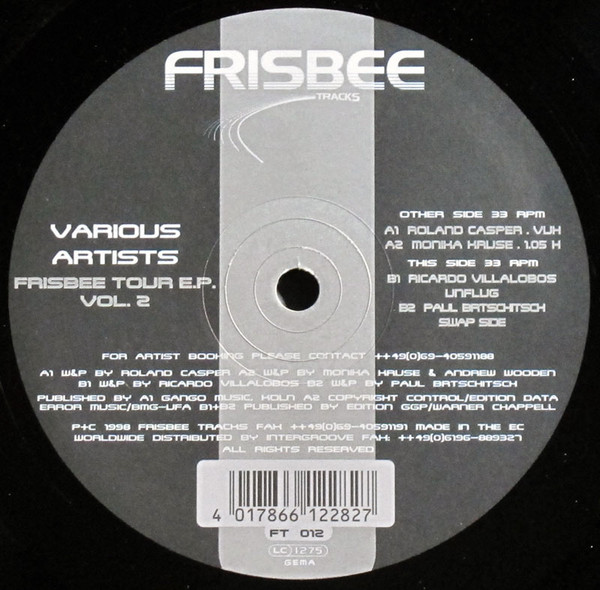 Various - Frisbee Tour E.P. Vol. 2 | Frisbee Tracks (FT 012)