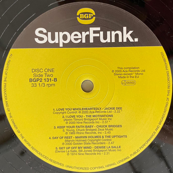 Various - SuperFunk | BGP Records (BGP2 131) - 4
