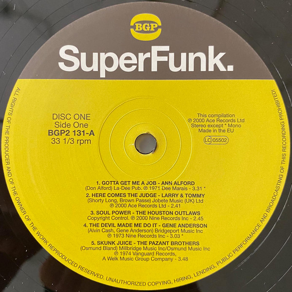 Various - SuperFunk | BGP Records (BGP2 131) - 3