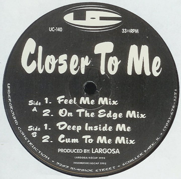 Largosa - Closer To Me | Underground Construction (UC-140) - main Largosa - Closer To Me | Underground Construction (UC-140) - main
