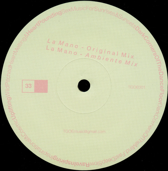 La Mano - Tana Del Lupo EP | Through Gods Own Eyes (TGOE001) - main La Mano - Tana Del Lupo EP | Through Gods Own Eyes (TGOE001) - main