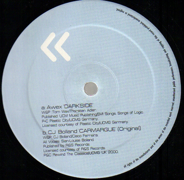 AWeX / CJ Bolland - Dark Side / Camargue | Rewind The Classics (RTC 002-6) - 2