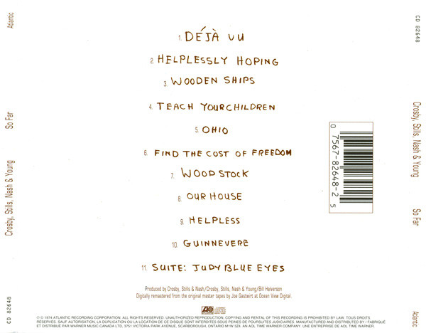Crosby, Stills, Nash & Young - So Far | Atlantic (CD 82648) - 2