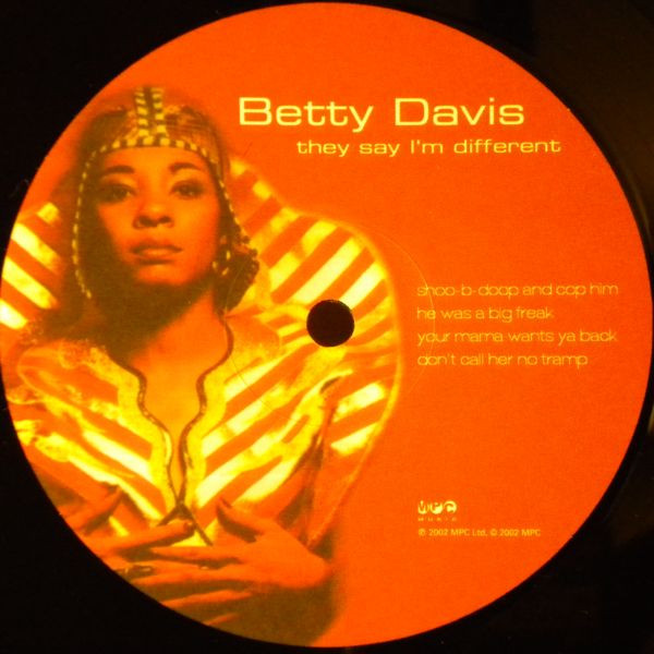 Betty Davis - They Say I'm Different | MPC Ltd. (UFOXY3LP) - 3