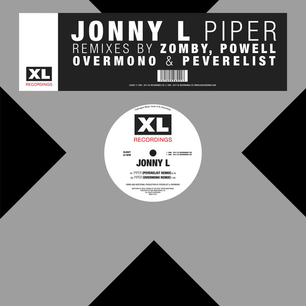 Jonny L - Piper Remixes | XL Recordings (XL892T)