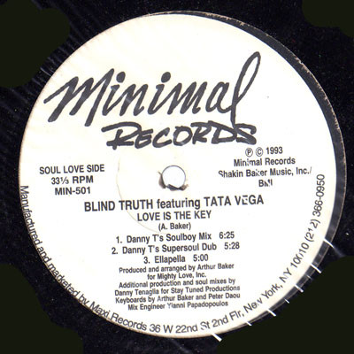 Blind Truth Featuring Tata Vega - Love Is The Key | Minimal Records (MIN-501) - main Blind Truth Featuring Tata Vega - Love Is The Key | Minimal Records (MIN-501) - main