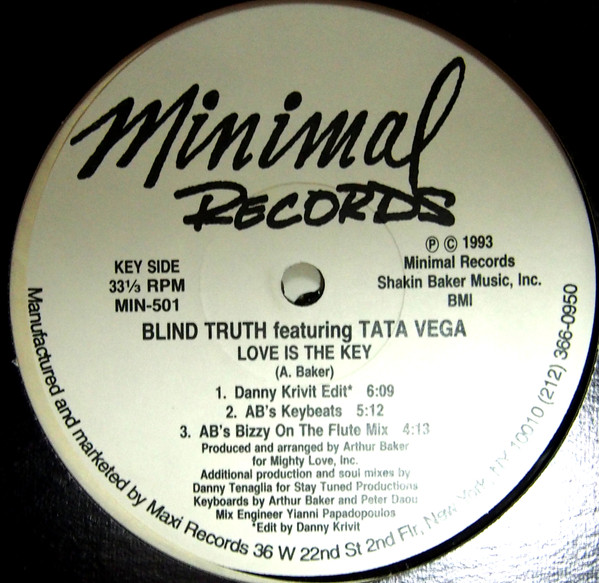 Blind Truth Featuring Tata Vega - Love Is The Key | Minimal Records (MIN-501) - 2 Blind Truth Featuring Tata Vega - Love Is The Key | Minimal Records (MIN-501) - 2