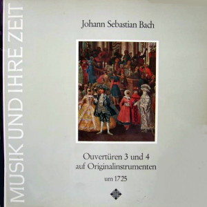 Concentus Musicus Wien , Johann Sebastian Bach - Ouvertüren 3 und 4 auf Originalinstrumenten um 1725 | TELDEC »Telefunken-Decca« Schallplatten GmbH (SAWT 9510-A)