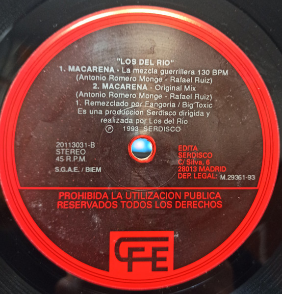 Los Del Rio - Macarena (Version Maquina) | CFE (20113031) - 4 Los Del Rio - Macarena (Version Maquina) | CFE (20113031) - 4