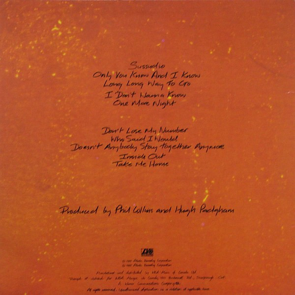 Phil Collins - No Jacket Required | Atlantic (78 12401) - 2