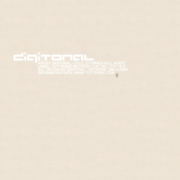 Digitonal - 23 Things Fall Apart | Toytronic (toy 13 lp) Digitonal - 23 Things Fall Apart | Toytronic (toy 13 lp)