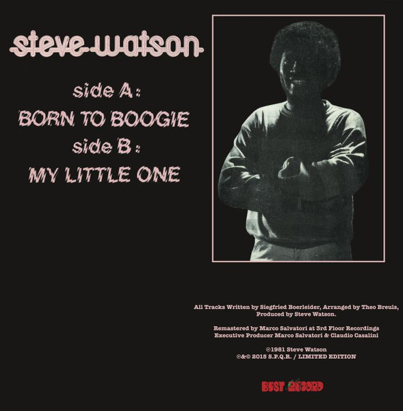 Steve Watson - Born To Boogie / My Little One | S.P.Q.R. (SPQR 1134) - 2 Steve Watson - Born To Boogie / My Little One | S.P.Q.R. (SPQR 1134) - 2