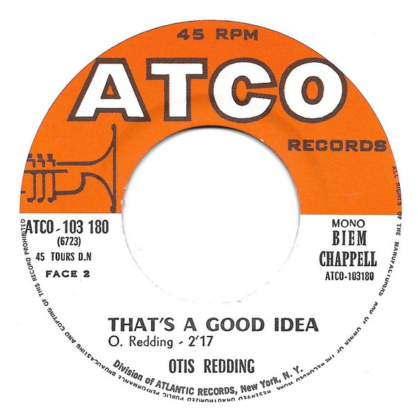 Otis Redding - Look At The Girl / That's A Good Idea | ATCO Records (103.180) - 4