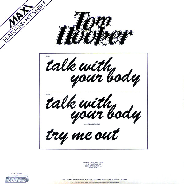 Tom Hooker - Talk With Your Body | Full Time Records (FTM 31509) - 2