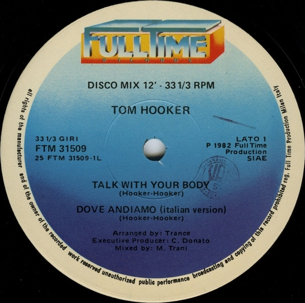 Tom Hooker - Talk With Your Body | Full Time Records (FTM 31509) - 3