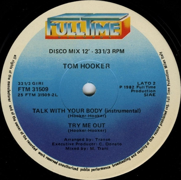 Tom Hooker - Talk With Your Body | Full Time Records (FTM 31509) - 4