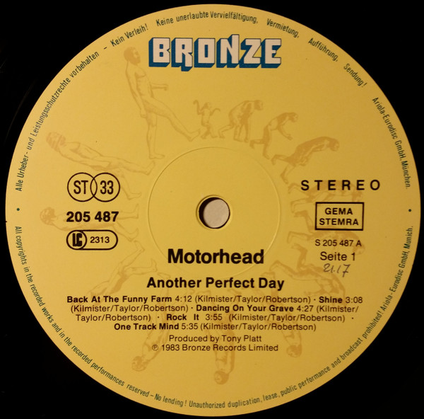Motörhead - Another Perfect Day | Bronze (205 487) - 3