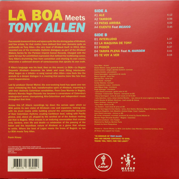 La Boa Meets Tony Allen - La Boa Meets Tony Allen | Comet Records (Comet 126) - 2 La Boa Meets Tony Allen - La Boa Meets Tony Allen | Comet Records (Comet 126) - 2