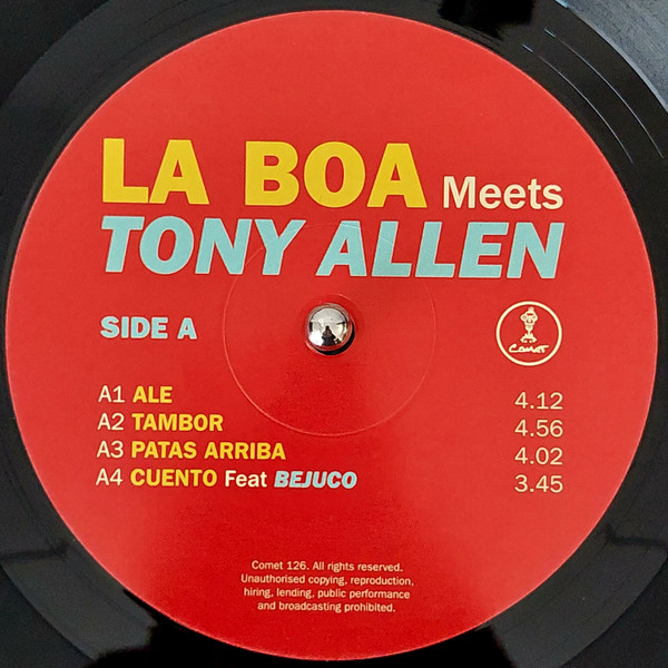 La Boa Meets Tony Allen - La Boa Meets Tony Allen | Comet Records (Comet 126) - 3 La Boa Meets Tony Allen - La Boa Meets Tony Allen | Comet Records (Comet 126) - 3