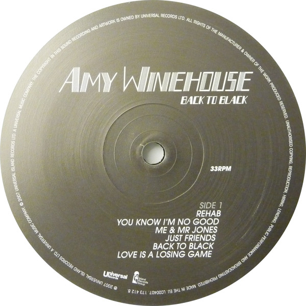 Amy Winehouse - Back To Black | Universal Records (173 412 8) - 3 Amy Winehouse - Back To Black | Universal Records (173 412 8) - 3