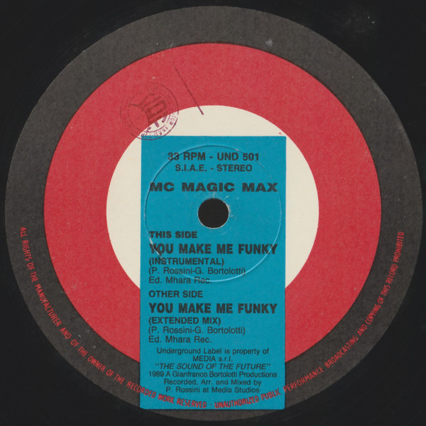 MC Magic Max - You Make Me Funky | Underground (UND 501) - main