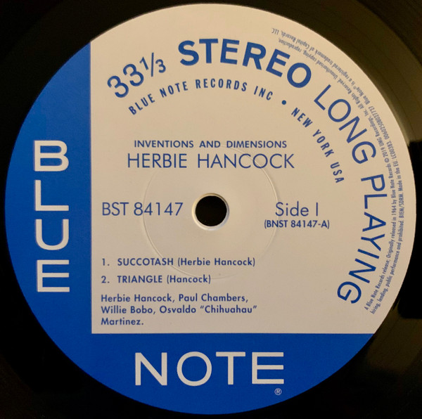 Herbie Hancock - Inventions & Dimensions | Blue Note (0802772) - 3
